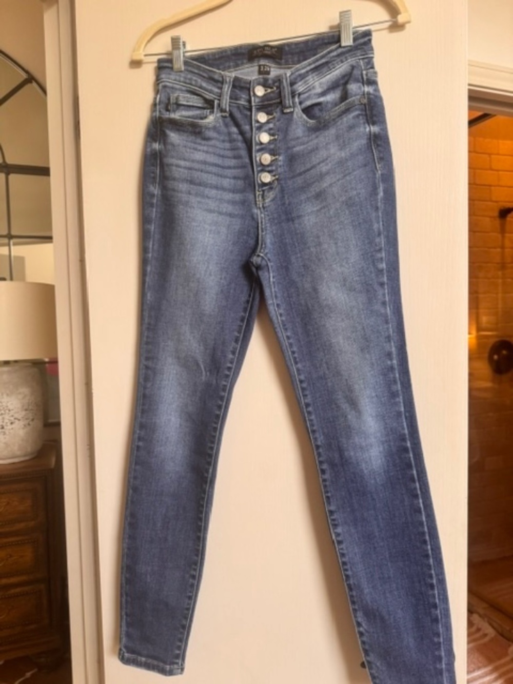 Judy Blue Womens Jeans 3 26 Dark Wash High Rise Button Fly Skinny Stretch